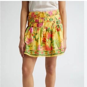 FARM RIO ☀️ NWOT Delicate fruit garden A line skirt